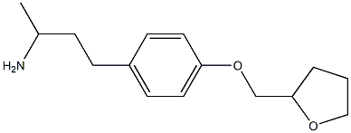 1-methyl-3-[4-(tetrahydrofuran-2-ylmethoxy)phenyl]propylamine,,结构式