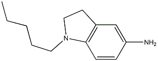 1-pentyl-2,3-dihydro-1H-indol-5-amine Struktur
