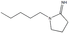 1-pentylpyrrolidin-2-imine 化学構造式