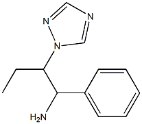 1-phenyl-2-(1H-1,2,4-triazol-1-yl)butan-1-amine Struktur