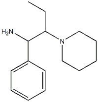 1-phenyl-2-(piperidin-1-yl)butan-1-amine Structure