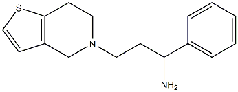 1-phenyl-3-{4H,5H,6H,7H-thieno[3,2-c]pyridin-5-yl}propan-1-amine 结构式