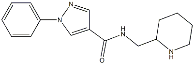 1-phenyl-N-(piperidin-2-ylmethyl)-1H-pyrazole-4-carboxamide Struktur