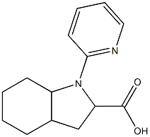 1-pyridin-2-yloctahydro-1H-indole-2-carboxylic acid 化学構造式