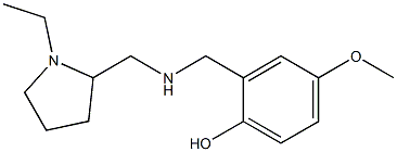 2-({[(1-ethylpyrrolidin-2-yl)methyl]amino}methyl)-4-methoxyphenol Structure