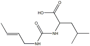 2-({[(2E)-but-2-enylamino]carbonyl}amino)-4-methylpentanoic acid