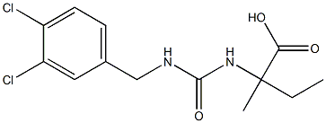 2-({[(3,4-dichlorophenyl)methyl]carbamoyl}amino)-2-methylbutanoic acid Structure