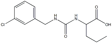 2-({[(3-chlorophenyl)methyl]carbamoyl}amino)pentanoic acid|