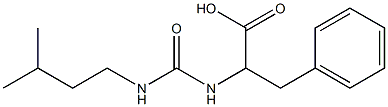 2-({[(3-methylbutyl)amino]carbonyl}amino)-3-phenylpropanoic acid,,结构式