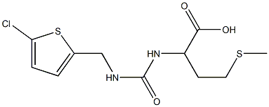 2-({[(5-chlorothiophen-2-yl)methyl]carbamoyl}amino)-4-(methylsulfanyl)butanoic acid
