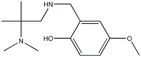 2-({[2-(dimethylamino)-2-methylpropyl]amino}methyl)-4-methoxyphenol,,结构式