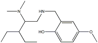 2-({[2-(dimethylamino)-3-ethylpentyl]amino}methyl)-4-methoxyphenol,,结构式