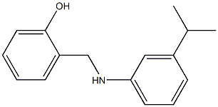 2-({[3-(propan-2-yl)phenyl]amino}methyl)phenol 结构式