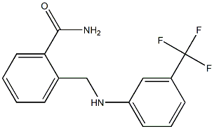 2-({[3-(trifluoromethyl)phenyl]amino}methyl)benzamide,,结构式