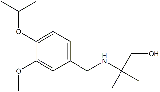 2-({[3-methoxy-4-(propan-2-yloxy)phenyl]methyl}amino)-2-methylpropan-1-ol Structure