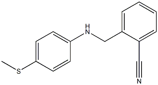 2-({[4-(methylsulfanyl)phenyl]amino}methyl)benzonitrile 结构式