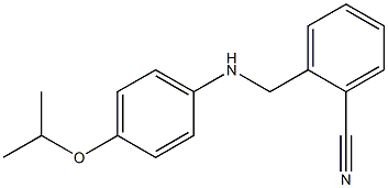 2-({[4-(propan-2-yloxy)phenyl]amino}methyl)benzonitrile Structure