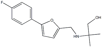 2-({[5-(4-fluorophenyl)furan-2-yl]methyl}amino)-2-methylpropan-1-ol Structure