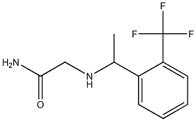 2-({1-[2-(trifluoromethyl)phenyl]ethyl}amino)acetamide