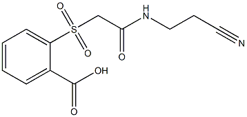 2-({2-[(2-cyanoethyl)amino]-2-oxoethyl}sulfonyl)benzoic acid