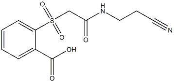 2-({2-[(2-cyanoethyl)amino]-2-oxoethyl}sulfonyl)benzoic acid|