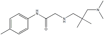2-({2-[(dimethylamino)methyl]-2-methylpropyl}amino)-N-(4-methylphenyl)acetamide