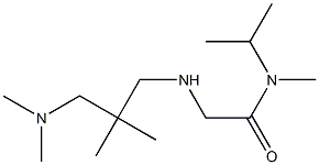 2-({2-[(dimethylamino)methyl]-2-methylpropyl}amino)-N-methyl-N-(propan-2-yl)acetamide,,结构式