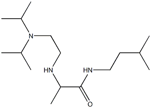 2-({2-[bis(propan-2-yl)amino]ethyl}amino)-N-(3-methylbutyl)propanamide 化学構造式