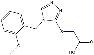 2-({4-[(2-methoxyphenyl)methyl]-4H-1,2,4-triazol-3-yl}sulfanyl)acetic acid Structure
