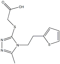  2-({5-methyl-4-[2-(thiophen-2-yl)ethyl]-4H-1,2,4-triazol-3-yl}sulfanyl)acetic acid