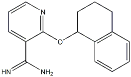 2-(1,2,3,4-tetrahydronaphthalen-1-yloxy)pyridine-3-carboximidamide Structure