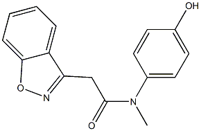 2-(1,2-benzoxazol-3-yl)-N-(4-hydroxyphenyl)-N-methylacetamide