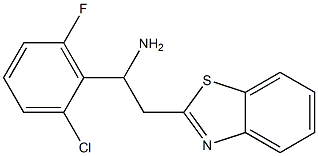 2-(1,3-benzothiazol-2-yl)-1-(2-chloro-6-fluorophenyl)ethan-1-amine Structure