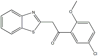  2-(1,3-benzothiazol-2-yl)-1-(5-chloro-2-methoxyphenyl)ethan-1-one