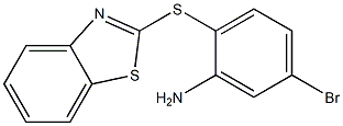 2-(1,3-benzothiazol-2-ylsulfanyl)-5-bromoaniline,,结构式