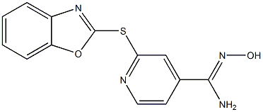 2-(1,3-benzoxazol-2-ylsulfanyl)-N'-hydroxypyridine-4-carboximidamide