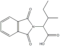 2-(1,3-dioxo-2,3-dihydro-1H-isoindol-2-yl)-3-methylpentanoic acid,,结构式
