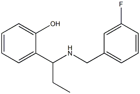 2-(1-{[(3-fluorophenyl)methyl]amino}propyl)phenol