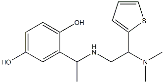 2-(1-{[2-(dimethylamino)-2-(thiophen-2-yl)ethyl]amino}ethyl)benzene-1,4-diol