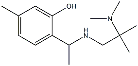 2-(1-{[2-(dimethylamino)-2-methylpropyl]amino}ethyl)-5-methylphenol Structure