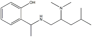 2-(1-{[2-(dimethylamino)-4-methylpentyl]amino}ethyl)phenol Structure