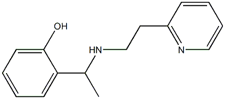 2-(1-{[2-(pyridin-2-yl)ethyl]amino}ethyl)phenol|