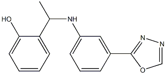 2-(1-{[3-(1,3,4-oxadiazol-2-yl)phenyl]amino}ethyl)phenol