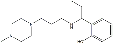 2-(1-{[3-(4-methylpiperazin-1-yl)propyl]amino}propyl)phenol Structure