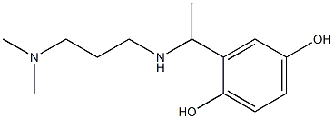 2-(1-{[3-(dimethylamino)propyl]amino}ethyl)benzene-1,4-diol,,结构式