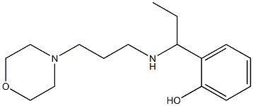 2-(1-{[3-(morpholin-4-yl)propyl]amino}propyl)phenol 化学構造式