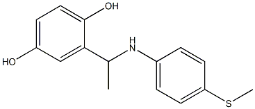 2-(1-{[4-(methylsulfanyl)phenyl]amino}ethyl)benzene-1,4-diol