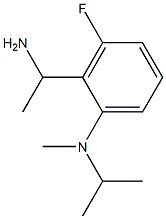 2-(1-aminoethyl)-3-fluoro-N-methyl-N-(propan-2-yl)aniline,,结构式