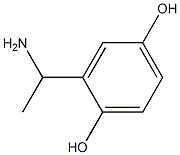 2-(1-aminoethyl)benzene-1,4-diol 化学構造式