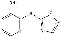 2-(1H-1,2,4-triazol-5-ylsulfanyl)aniline Struktur